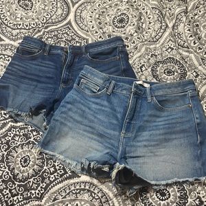 Two pairs Lauren Conrad High rise cut off shorts